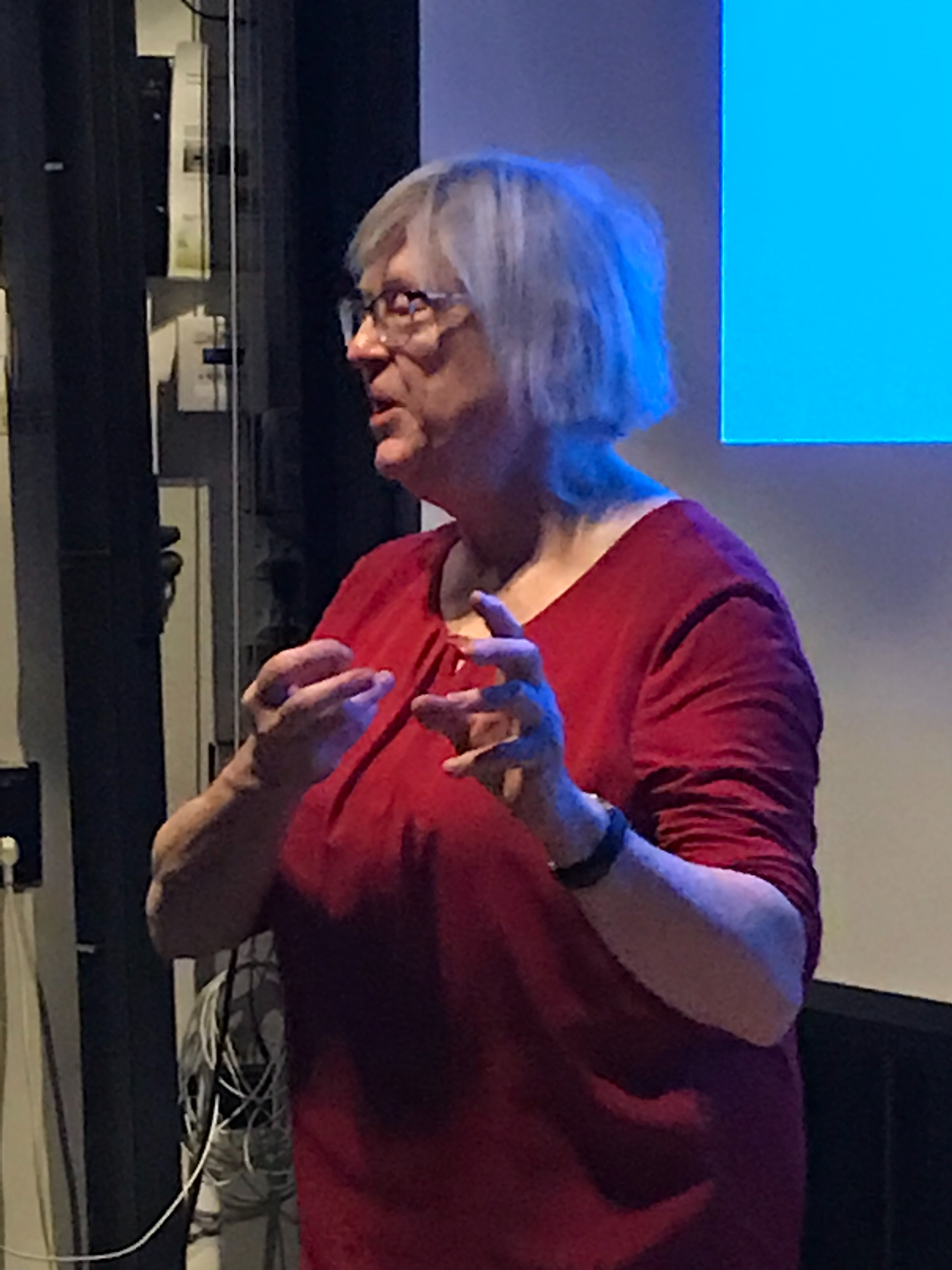 Eva Lilja talar om Nordstedts jubileumsböcker